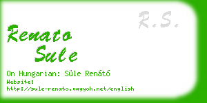 renato sule business card